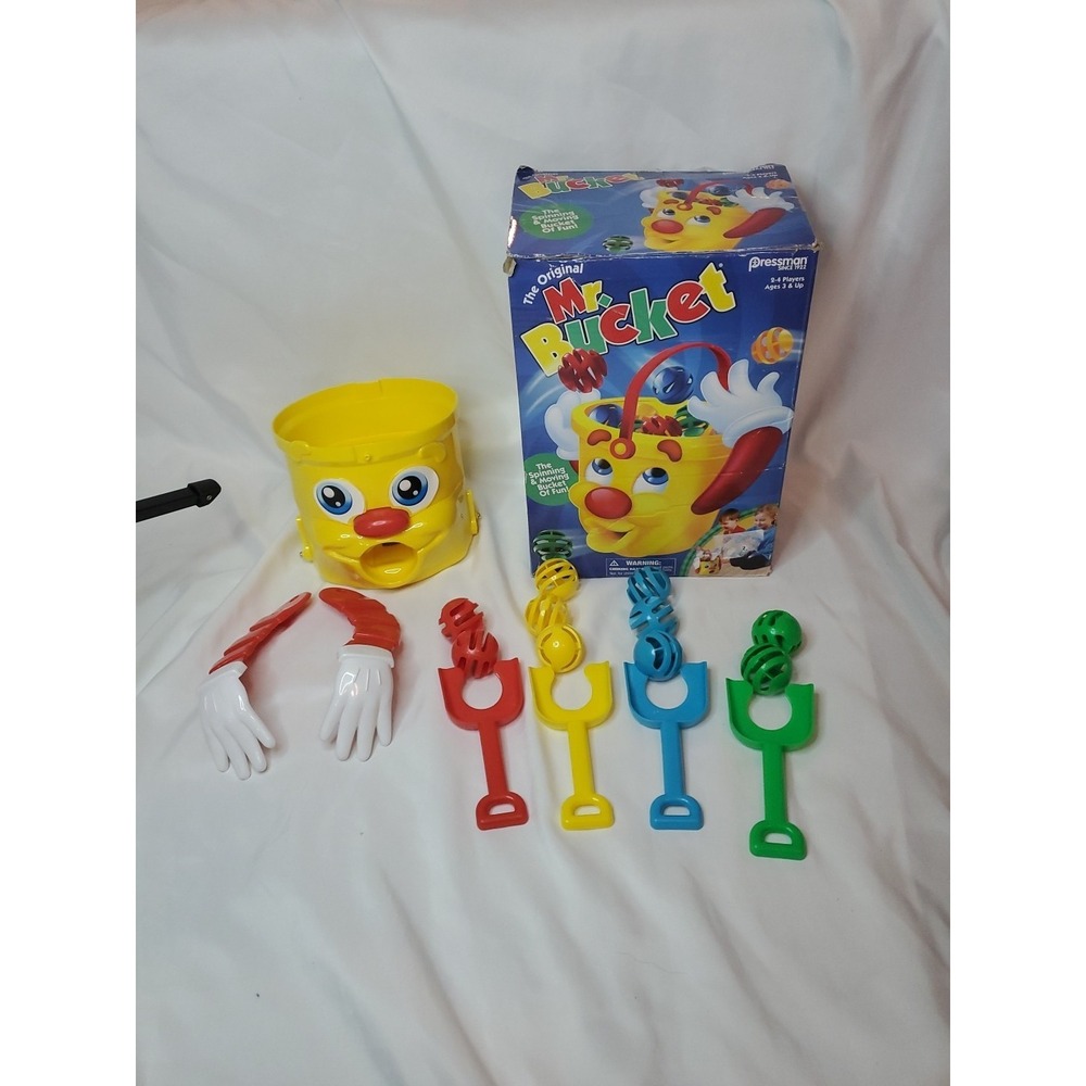 The Original Mr Bucket Game Pressman 2017 Kids Childrens Fun Tested INCOMPLETE‎